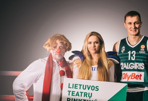 „Žalgirio“ arenoje Lietuvos teatralai ir žalgiriečiai kartu minės Teatro dieną